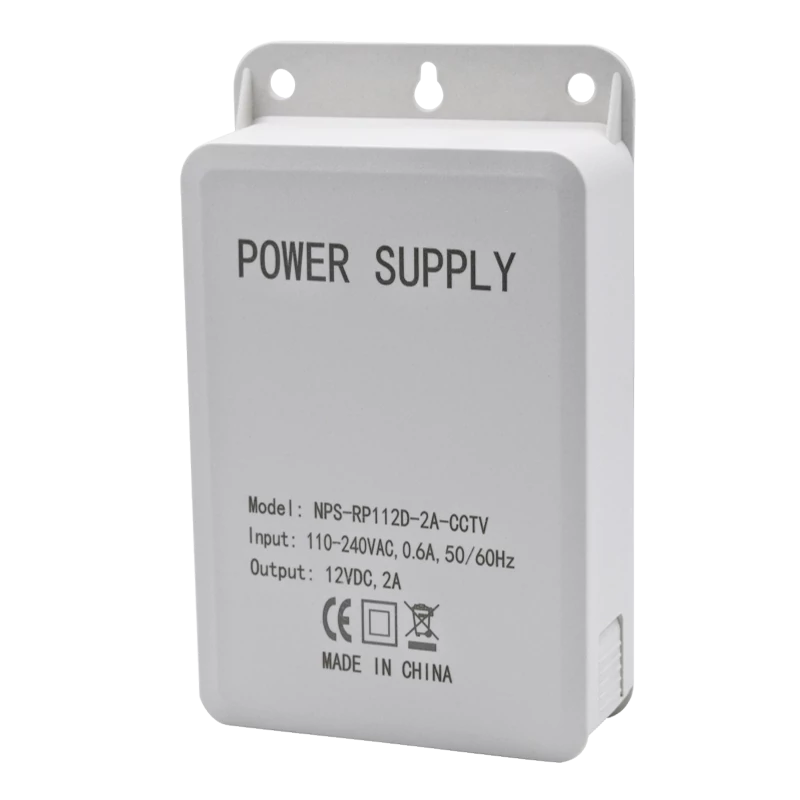 NESTRON NPS-RP112D-2A-CCTV Falra szerelhető CCTV tápegység 12 VDC/2 A