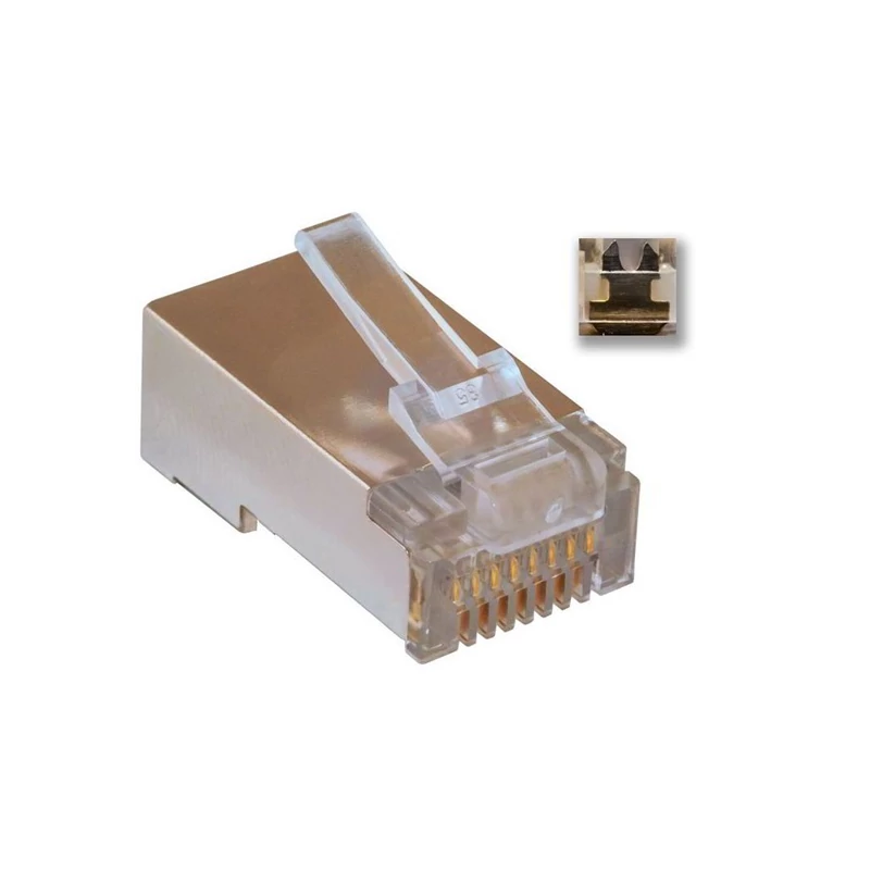 VEZ FTD5880 RJ45 Cat5e csatlakozó FTP kábelre, 100db/csomag