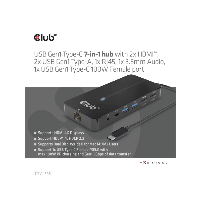 CLUB 3D CSV-1595 USB Hub