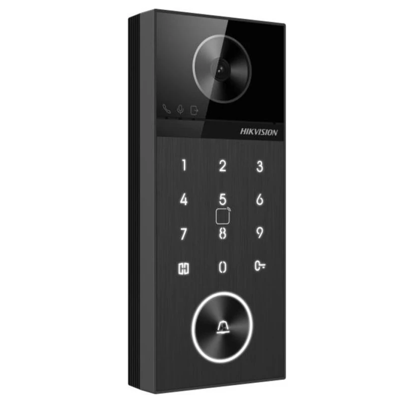 HIKVISION DS-KV6124-E1 Egylakásos IP video-kaputelefon kültéri egység; kártyaolvasóval; PIN; IR-megv