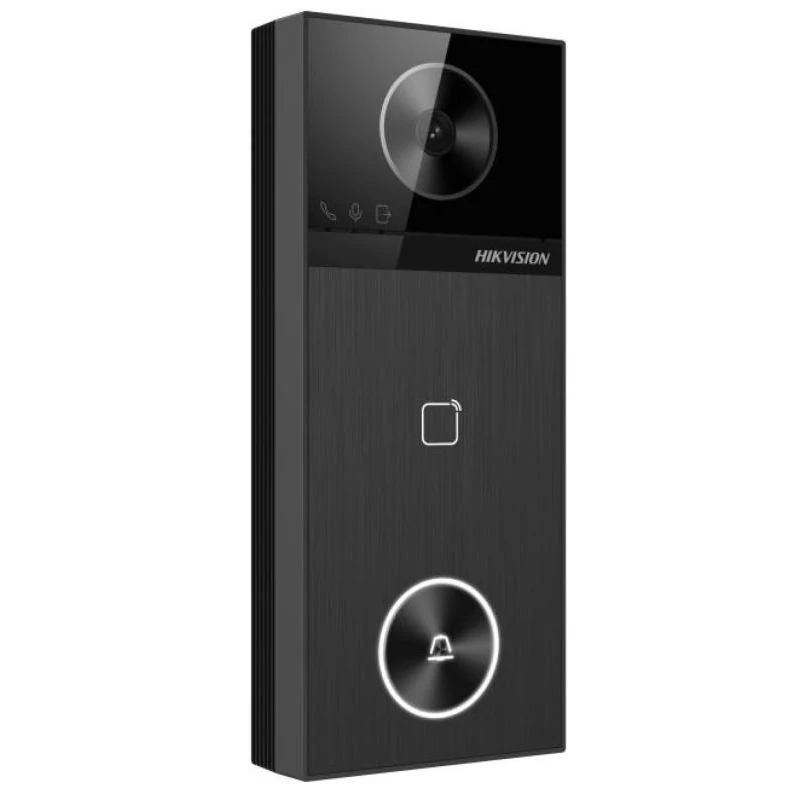 HIKVISION DS-KV6114-E1 Egylakásos IP video-kaputelefon kültéri egység; kártyaolvasóval; IR-megvilágí