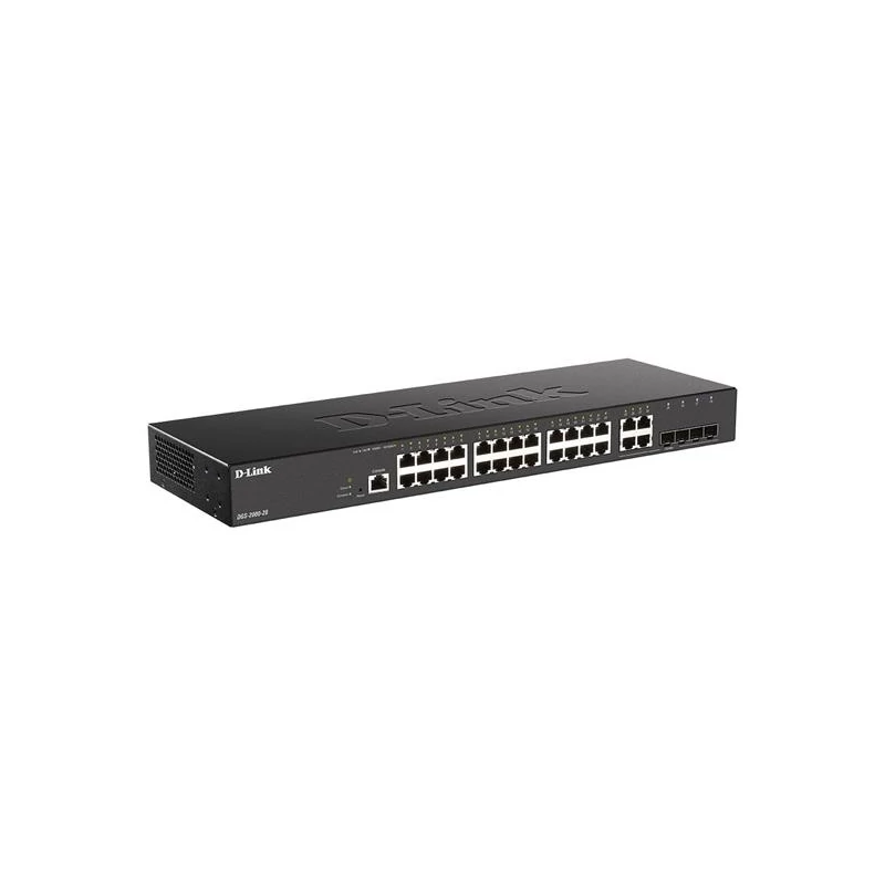D-LINK DGS-2000-28 24-port 10/100/1000BASE-T Ports, 4 x 100/1000 Mbps GbE/SFP Combo Ports