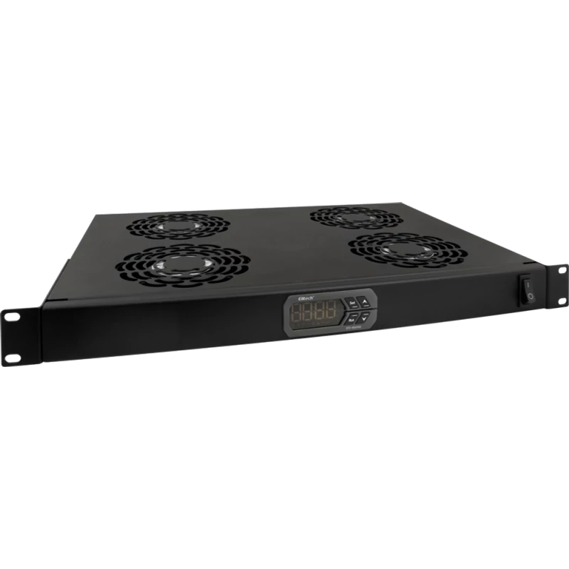 PULSAR RAWP-1R 19" ventilátor panel beépített termosztáttal; 1U; 4 ventilátor