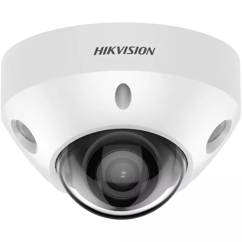 HIKVISION DS-2CD2547G2-LS (2.8mm)(C) IP, Mini dómkamera, 4 MP, Fix objektív, ColorVu, Fehér LED, Hang/riasztás I/O