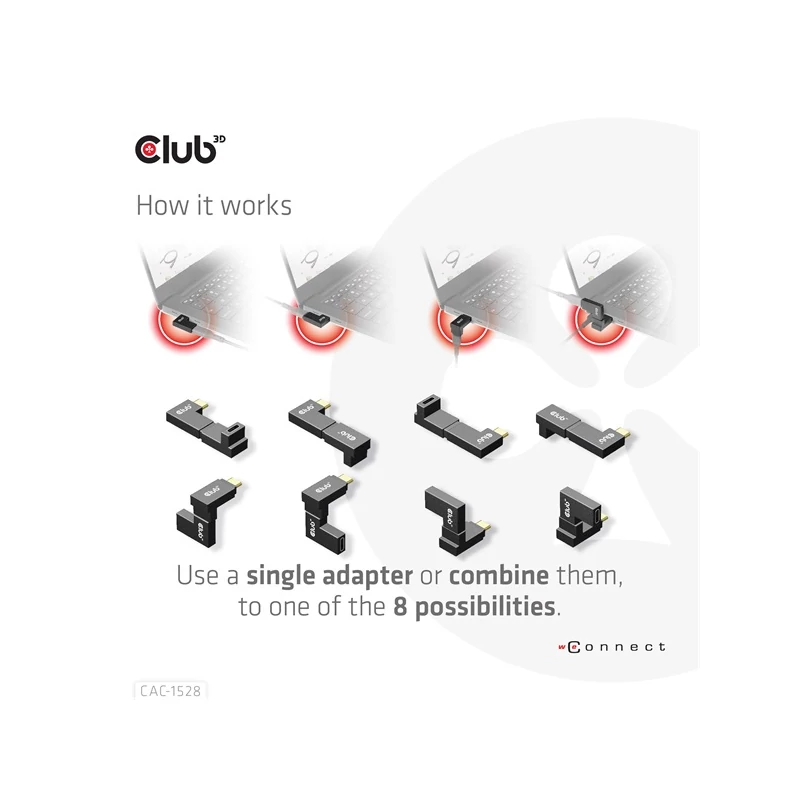 CLUB 3D CAC-1528 Átalakító