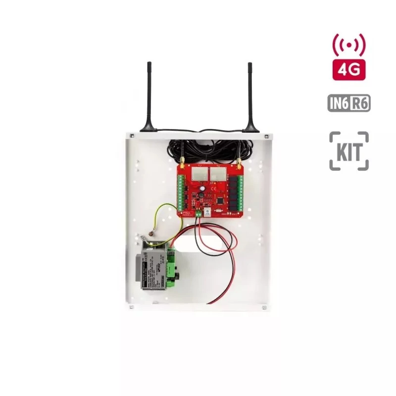 TELL Dualcom-4G-IN6-R6-KIT Dualcom SIA IP 4G kommunikátor; fém házban; tápegységgel
