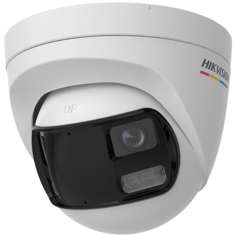 HIKVISION DS-2CE72KF3TP-DLS(180) 5 MP ColorVu THD WDR fix dual-lens turret kamera; IR/láthatófény; beépített mikrofon