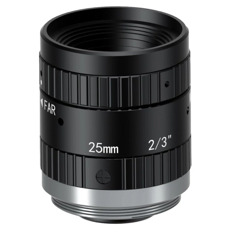 HIKROBOT MVL-MF2518M-5MPE Objektív; 25 mm fix fókusztávolság; 5 MP; F1.8-F16; 2/3"; C-menet