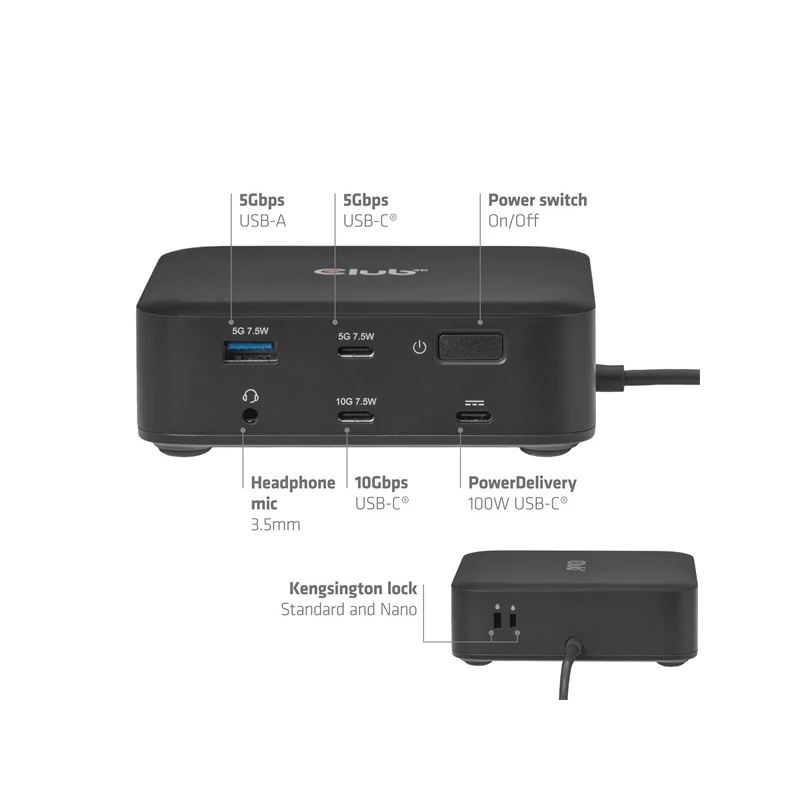 CLUB 3D CSV-2542 Notebook Dokkoló