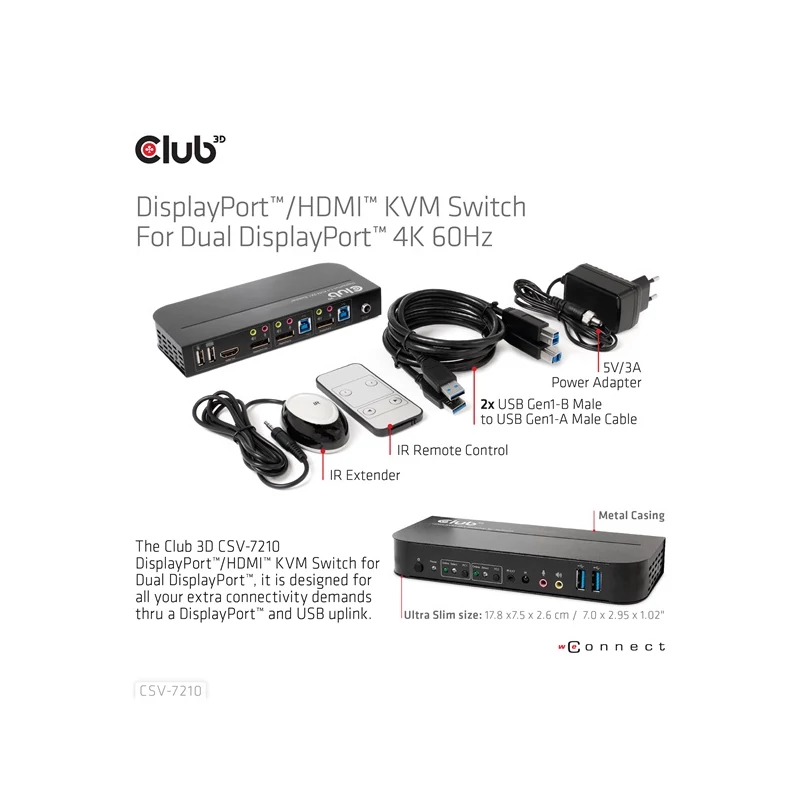 CLUB 3D CSV-7210 KVM Switch