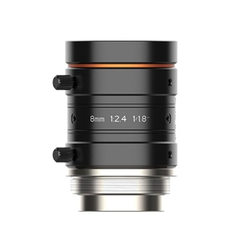 HIKROBOT MVL-HF0824M-10MP Objektív; 8 mm fix fókusztávolság; 10MP; F2.4-F16; 1/1.8"; C-menet