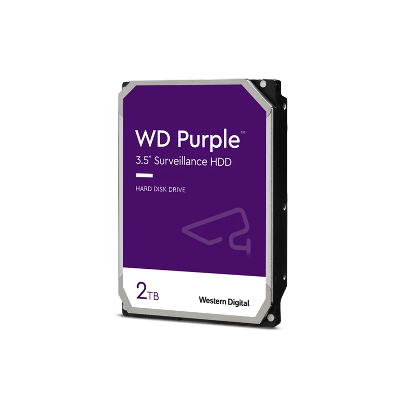 WESTERN DIGITAL WD23PURZ WD Purple; 2 TB biztonságtechnikai merevlemez; 24/7 alkalmazásra; nem RAID kompatibilis