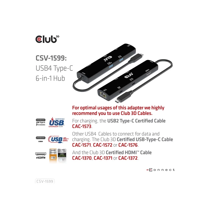 CLUB 3D CSV-1599 USB Hub