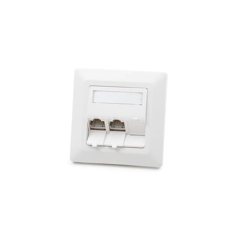 KELINE 601143-UP + KEJ-C6-S-TL(3) Giga+ Modulo50 Cat.6, 3xRJ45/s, süllyesztett, csatlakozóval