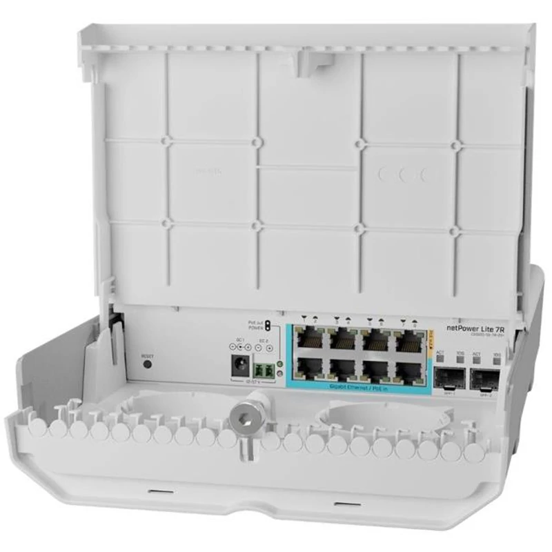 MIKROTIK CSS610-1Gi-7R-2S+OUT , netPower Lite 7R reverse switch