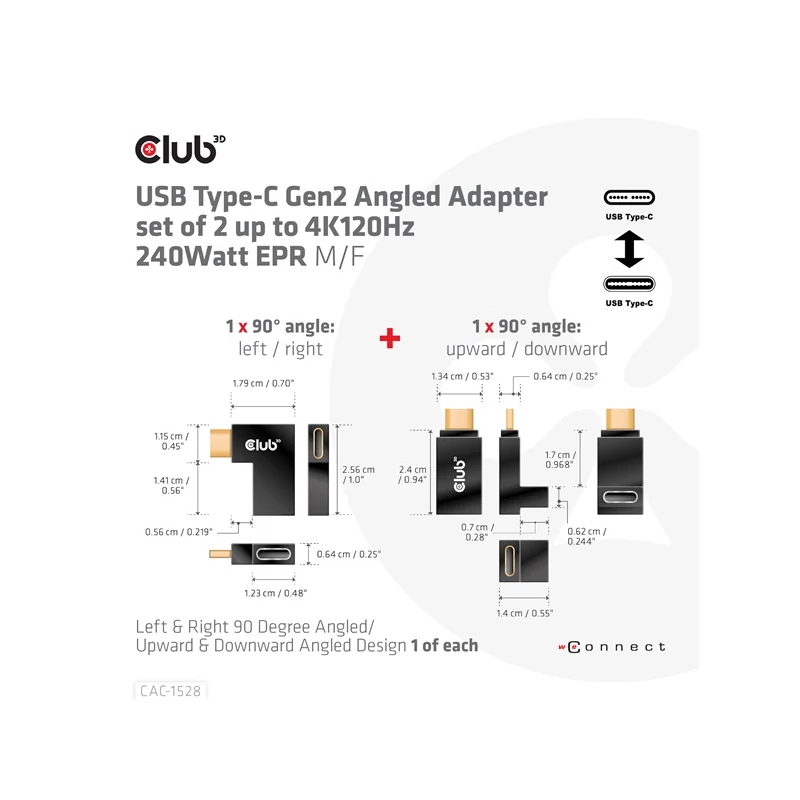CLUB 3D CAC-1528 Átalakító