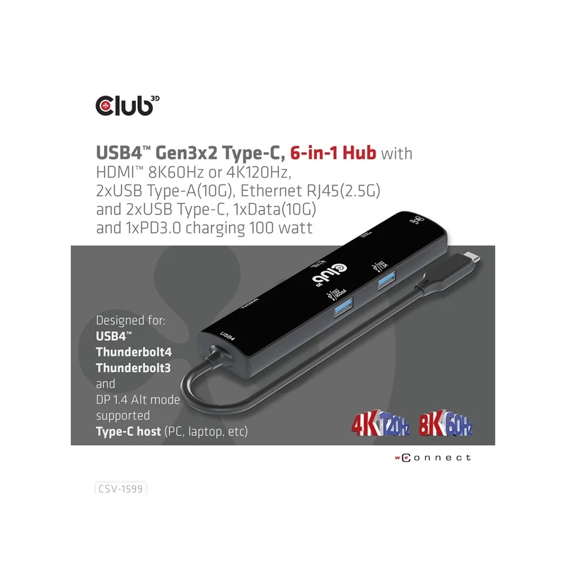 CLUB 3D CSV-1599 USB Hub