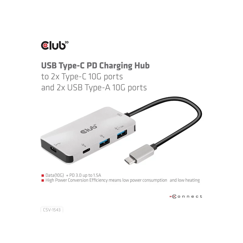 CLUB 3D CSV-1543 USB Hub