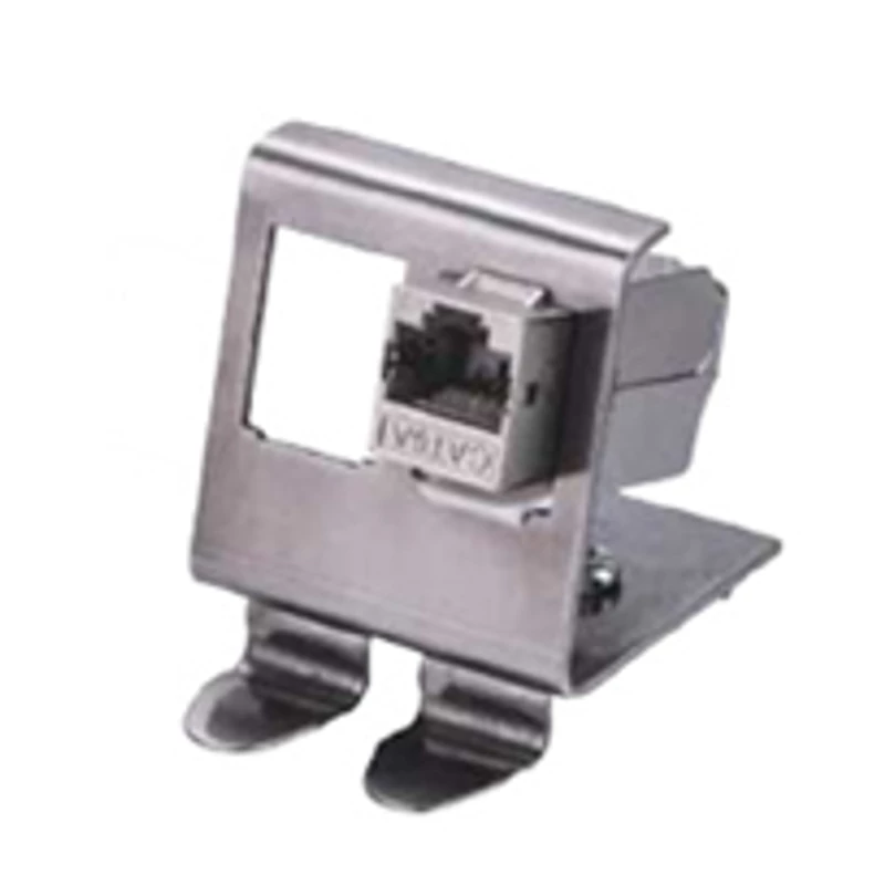 MODC-2KEY2 Kismegszakító házba C sínre pattintható 2xKEYSTONE modul tartó, Rozsdamentes